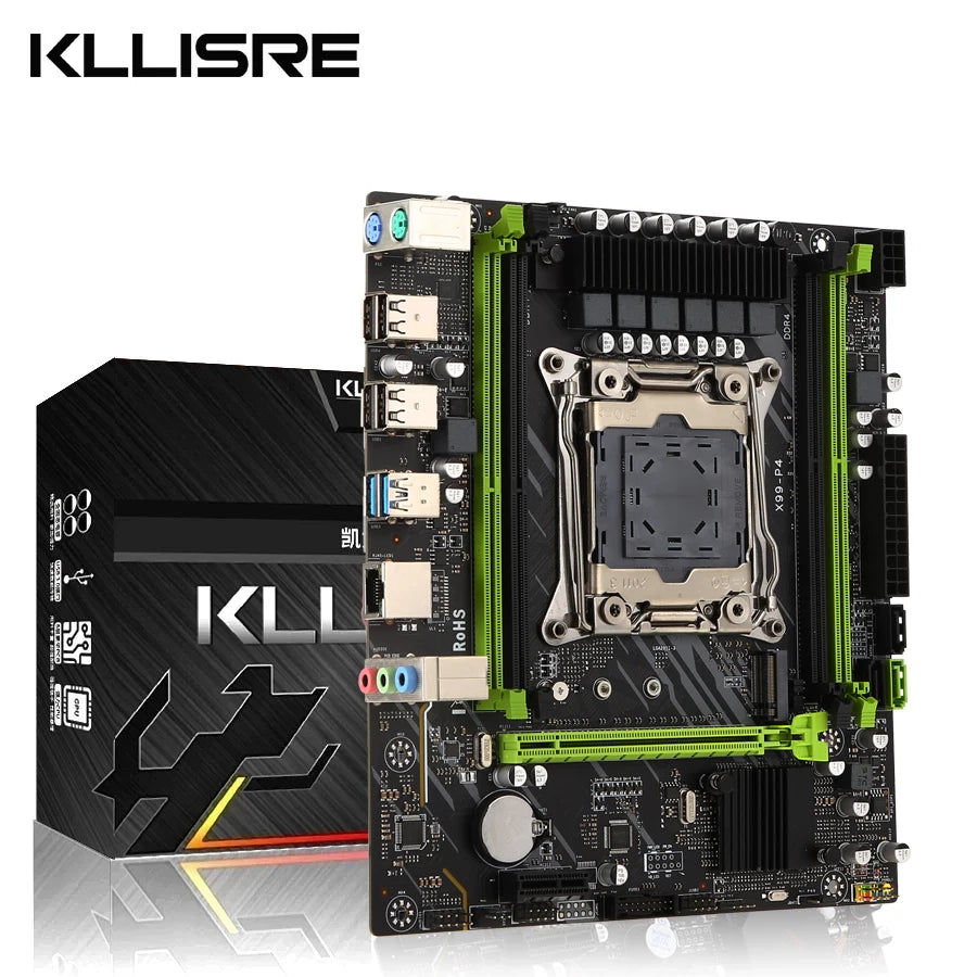 Kllisre X99 motherboard combo kit set LGA 2011-3 Xeon E5 2680 V3 CPU DDR4 32GB 2133MHz ECC Memory