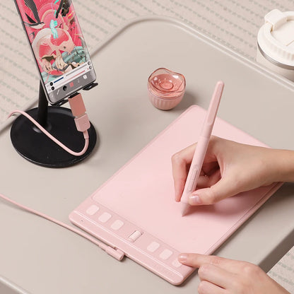 Multi-colored Graphics Tablets Huion Inspiroy 2 S/M/L Digital Tablet Professional Design Drawing Tablet Portable Signature Pad