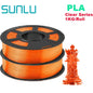 SUNLU Mix-Color 2Roll PLA/PLA Matte/Clear Filament 1.75mm 1kg Spool (2.2lbs) Neatly Wound Filament Fit Most FDM Printer