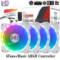 Wovibo 120mm Fan Ventilador Rgb Caso Ventiladores Argb Mudo Cooler Computador 6pin Refrigeração 12cm Ventilador