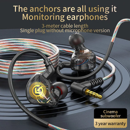 3-meter wired gaming headset with 3.5mm angled plug and Hi-Fi sound quality