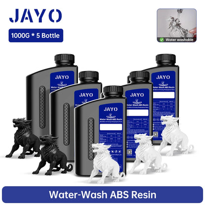 JAYO Water Washable Resin For 3D Printer 405nm UV Resin Water-Wash 3D Printer Resin For DLP LCD Printer 3D Printing Material