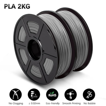SUNLU Mix-Color 2Roll PLA/PLA Matte/Clear Filament 1.75mm 1kg Spool (2.2lbs) Neatly Wound Filament Fit Most FDM Printer