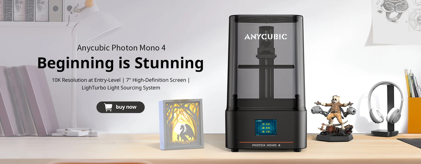 PRESALE ANYCUBIC Photon Mono 4  Ultra AE Version LCD 3D Printer with 7" 10K high-definition screen UV Resin 3D Printing