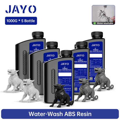 JAYO Water Washable Resin For 3D Printer 405nm UV Resin Water-Wash 3D Printer Resin For DLP LCD Printer 3D Printing Material
