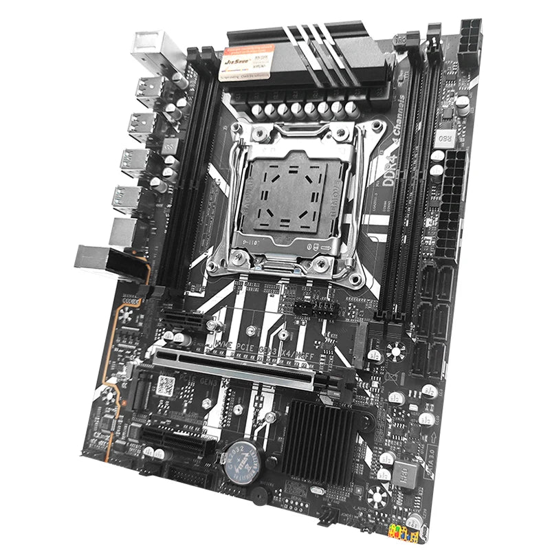 JIESHUO NEW X99 Gaming Motherboard USB3.0 Dual Channel DDR4 Memory PCIEx16 LGA2011-3 Support M.2 NVME for Computer Components
