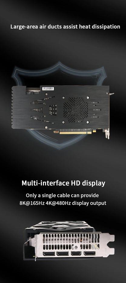 Veineda RX 5700XT 8GB Graphics Card GPU GDDR6 256Bit 8pin+6pin  7nm DP*3 HDMI*1  Video Card Support Desktop CPU placa de video