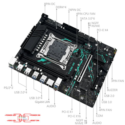 MACHINIST X99 B9 Motherboard LGA 2011-3 support Xeon E5 2660 2680 V4/v3 serie CPU Processor DDR4 RAM Memory NAME M.2 M-ATX
