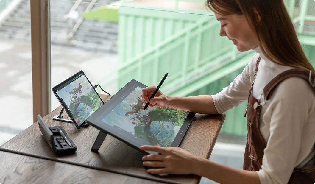 Huion Kamvas Pro 19 Graphics Tablet 4K Touch Screen Monitor Paper Texture Glass Drawing with PenTech 4.0 Stylus 16384 Pressure