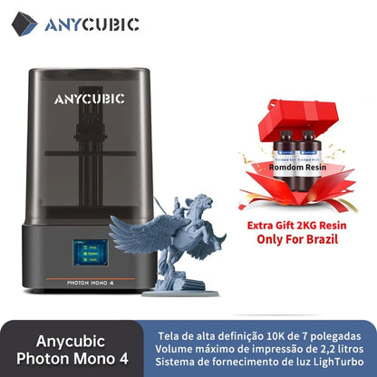 PRESALE ANYCUBIC Photon Mono 4 AE Vesion LCD 3D Printer with 7" 10K high-definition screen High-Speed  3D Printing 153×87×165mm