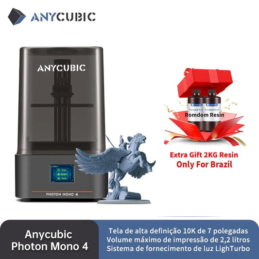 PRESALE ANYCUBIC Photon Mono 4 AE Vesion LCD 3D Printer with 7" 10K high-definition screen High-Speed  3D Printing 153×87×165mm