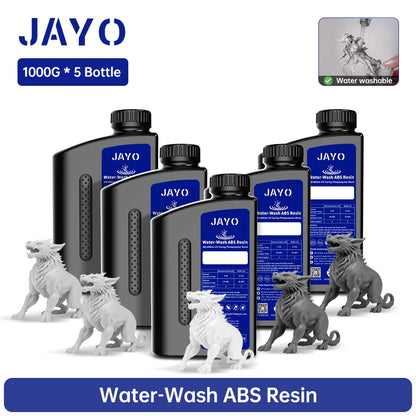 JAYO Water Washable Resin For 3D Printer 405nm UV Resin Water-Wash 3D Printer Resin For DLP LCD Printer 3D Printing Material