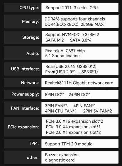MACHINIST X99 Motherboard LGA 2011-3 Support Xeon E5 2667 V3 2697 V4 CPU Processor DDR4 ECC RAM NON-ECC Memory SSD M.2 ATX MR9S