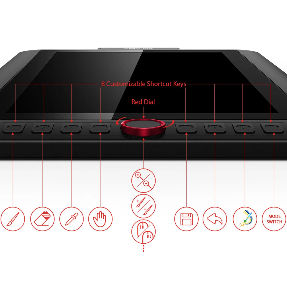 XPPen Artist 13.3 Pro V2 Graphics Tablet Drawing Monitor 13.3" Pen Display Animation Art Design Battery-free Stylus 16K Levels