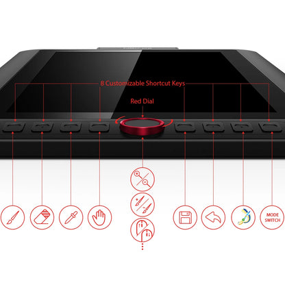 XPPen Artist 13.3 Pro V2 Graphics Tablet Drawing Monitor 13.3" Pen Display Animation Art Design Battery-free Stylus 16K Levels