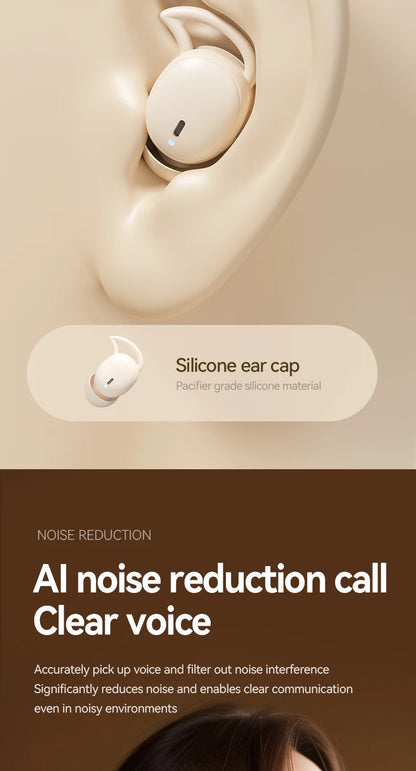 sem fio sono invisível fones de ouvido bluetooth5.4 jogos esporte alta fidelidade som estéreo música fones tws