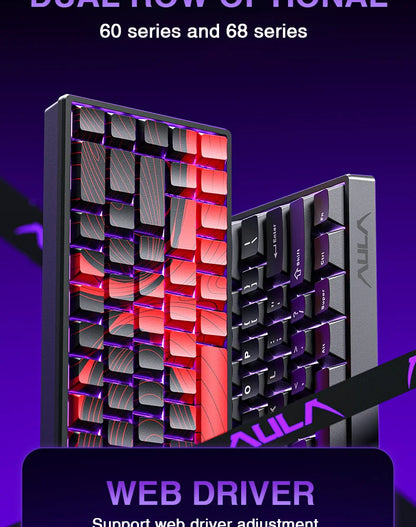 AULA WIN60 Magnetic Switch Keyboard Rapid Trigger 8K Return RGB Hotswap 60% Custom Gaming Keyboard