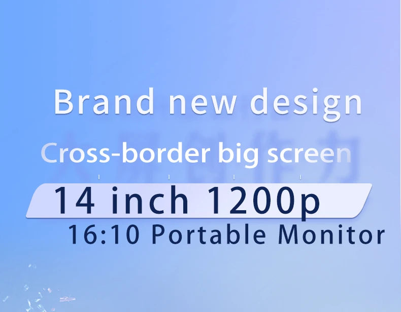 VCHANCE 14 Inch Portable Monitor 1920x1200p FHD Touchscreen HDMI-compatible Travel Display for Laptop Phone Xbox Switch PS4/5