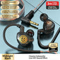 3-meter wired gaming headset with 3.5mm angled plug and Hi-Fi sound quality