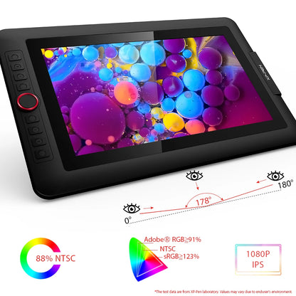 XPPen Artist 13.3 Pro V2 Graphics Tablet Drawing Monitor 13.3" Pen Display Animation Art Design Battery-free Stylus 16K Levels