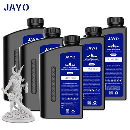 JAYO Water Washable Resin For 3D Printer 405nm UV Resin Water-Wash 3D Printer Resin For DLP LCD Printer 3D Printing Material