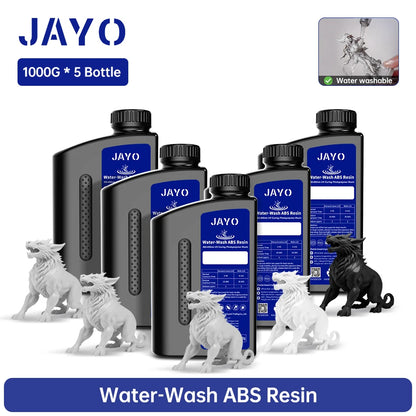 JAYO Water Washable Resin For 3D Printer 405nm UV Resin Water-Wash 3D Printer Resin For DLP LCD Printer 3D Printing Material
