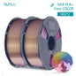SUNLU 2KG Silk PLA Plus Four Colors Filament 1KG 1.75mm Pla+ Rabinbow Four Colors Neatly Wound 3D Filament for 3D Printer