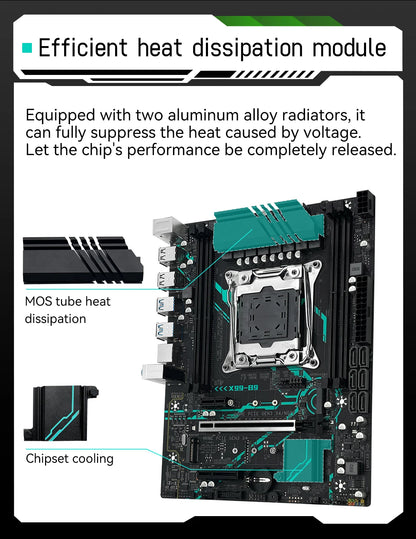 MACHINIST X99 B9 Motherboard LGA 2011-3 support Xeon E5 2660 2680 V4/v3 serie CPU Processor DDR4 RAM Memory NAME M.2 M-ATX