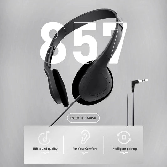3.5mm Wired Stereo Headset Bass Hi-Fi Gaming Headset For PC, Mobile Phone, PS Game Console, etc.