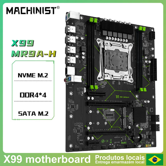 MACHINIST MR9A-H X99 Motherboard  Support Intel Xeon E5 V3 V4 LGA 2011-3 CPU and DDR4 RAM NVME M.2 Dual-channel USB3.0
