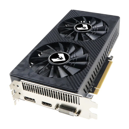 MOUGOL AMD Radeon RX590 8G Graphics Card GDDR5 Video Memory 256Bit Gaming Card DVI+DP Interface DirectX12 for Desktop Computers