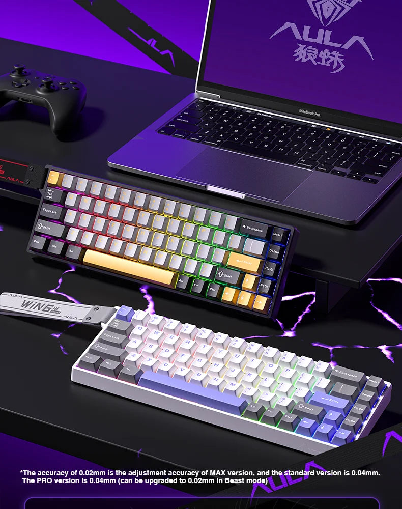 AULA WIN60 Magnetic Switch Keyboard Rapid Trigger 8K Return RGB Hotswap 60% Custom Gaming Keyboard