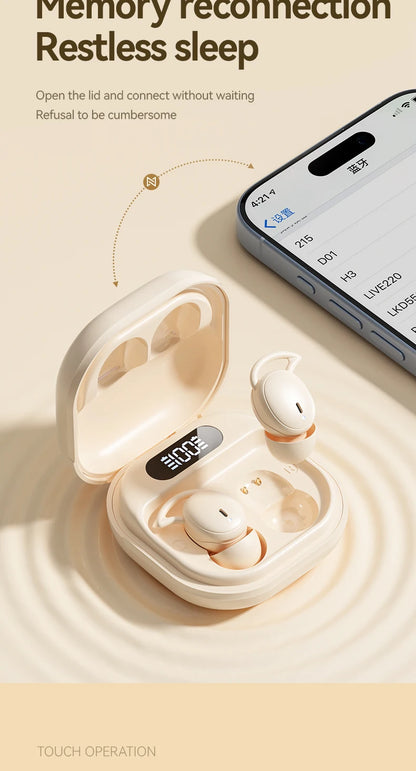 sem fio sono invisível fones de ouvido bluetooth5.4 jogos esporte alta fidelidade som estéreo música fones tws